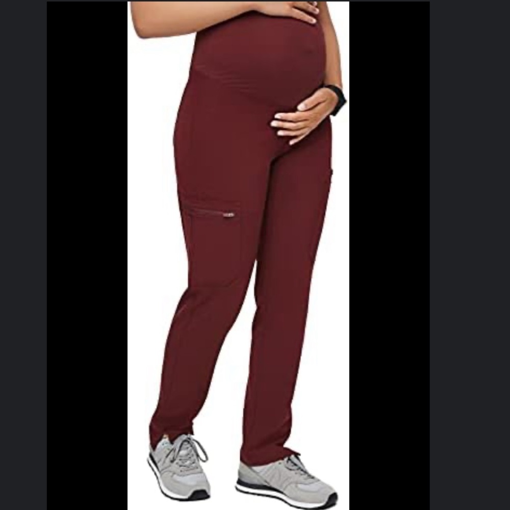 Figs Women's Straight Leg Pants - Burgundy